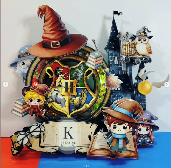 Arquivo de Corte Topo de Bolo Harry Potter