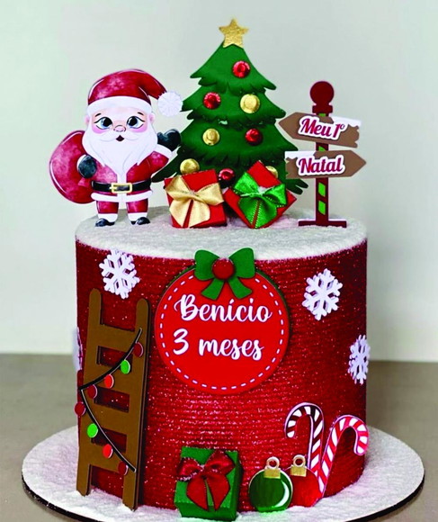 Topo de Bolo Natal