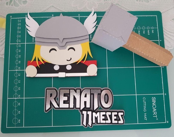 Arquivo de Corte Topo de Bolo Thor