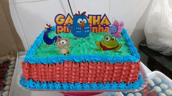 Arquivo de Corte Topo de Bolo Galinha Pintadinha