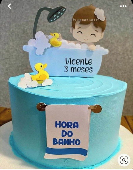 Arquivo de Corte Topo de Bolo Hora do Banho