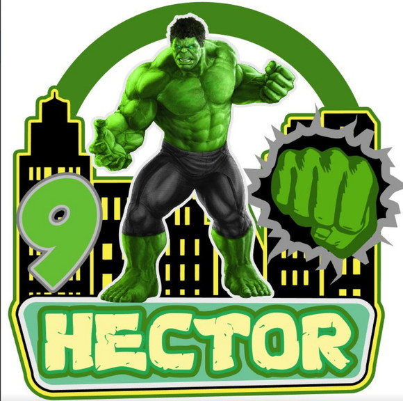 Arquivo de Corte Topo de Bolo Hulk