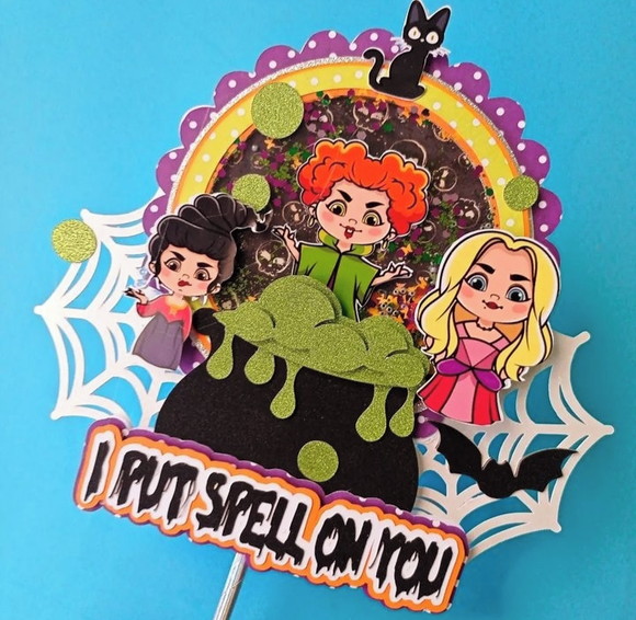 Arquivo de Corte Topo de Bolo Hocus Pocus