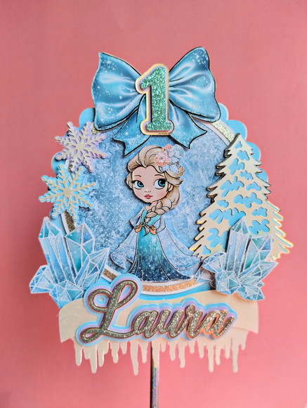 Topo de Bolo Frozen