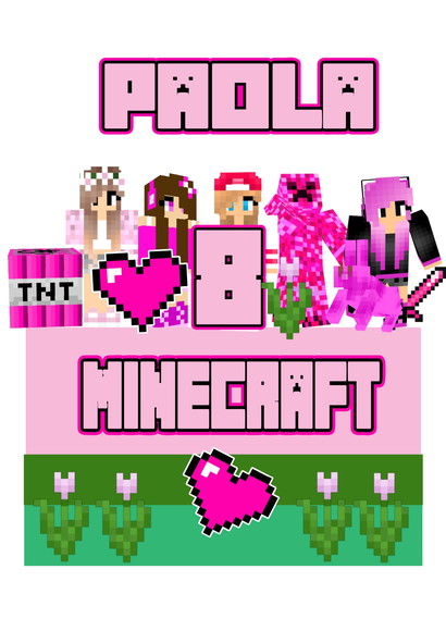 Topo de Bolo Minecraft