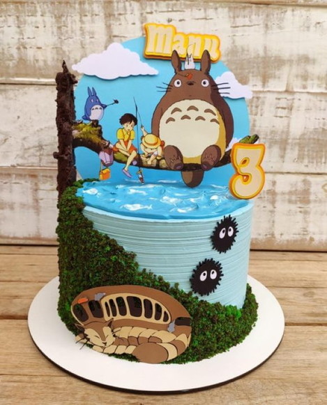 Topo de Bolo Meu Amigo Totoro
