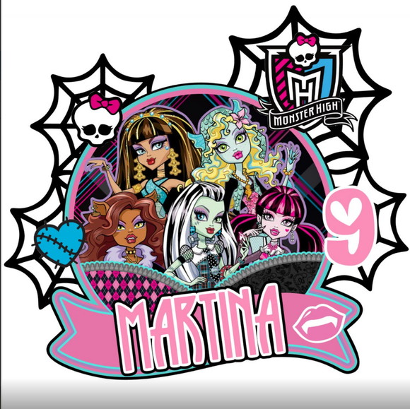 Topo de Bolo Monster High