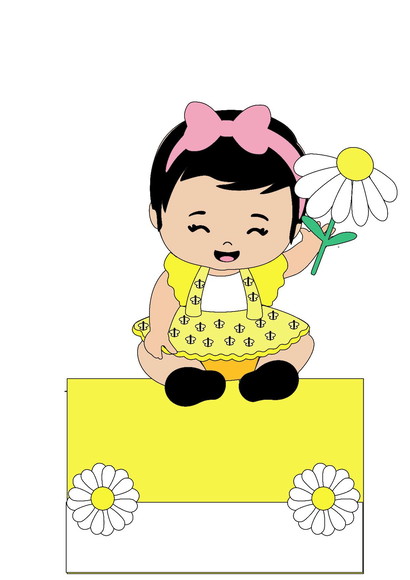 Topo de Bolo Menina