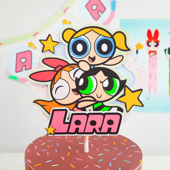 Topo de Bolo Meninas Superpoderosas