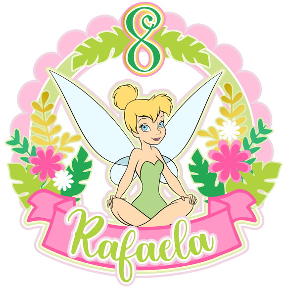Topo de Bolo Tinker Bell