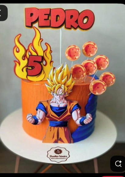 Arquivo de Corte Topo de Bolo Dragon Ball Z