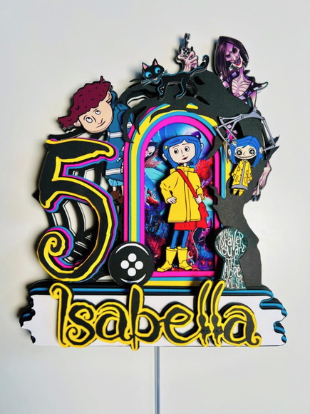 Arquivo de Corte Topo de Bolo Coraline