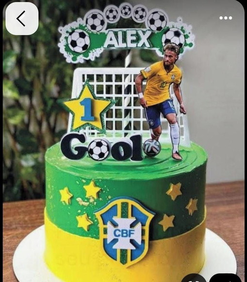 Arquivo de Corte Topo de Bolo Futebol