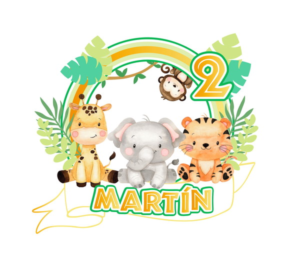 Arquivo de Corte Topo de Bolo Mickey Safari