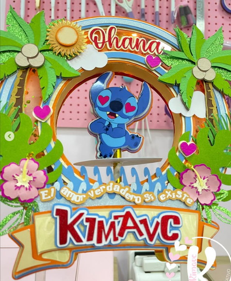 Arquivo de Corte Topo de Bolo Lilo e Stitch