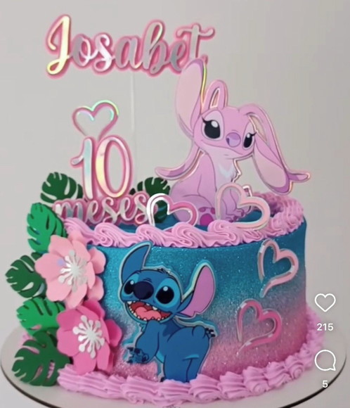 Arquivo de Corte Topo de Bolo Lilo e Stitch