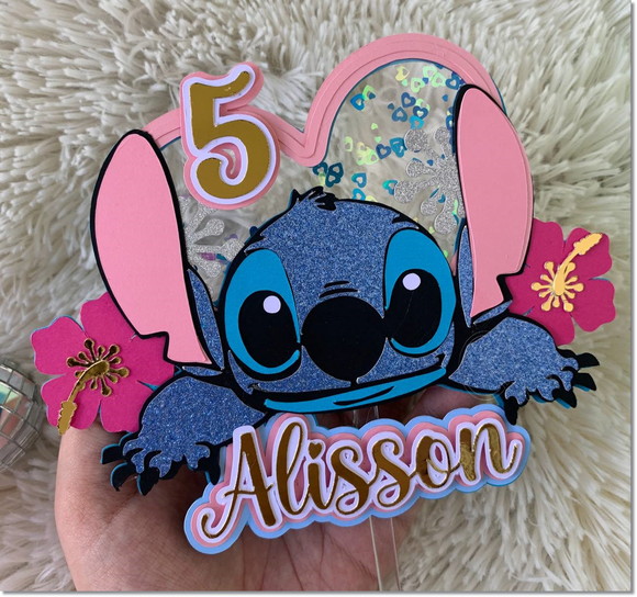 Arquivo de Corte Topo de Bolo Lilo e Stitch