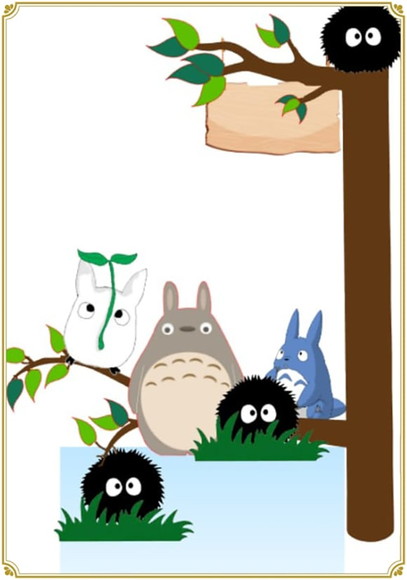 Arquivo de Corte Topo de Bolo Meu Amigo Totoro