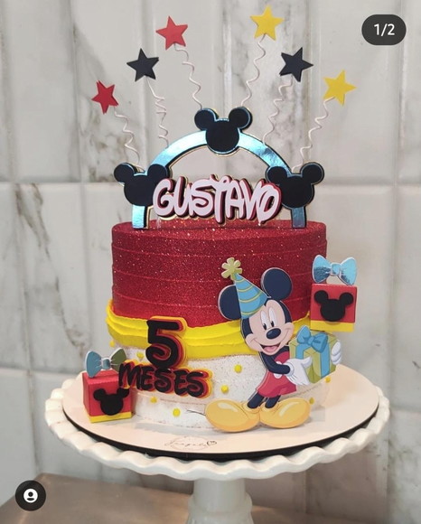 Arquivo de Corte Topo de Bolo Mickey