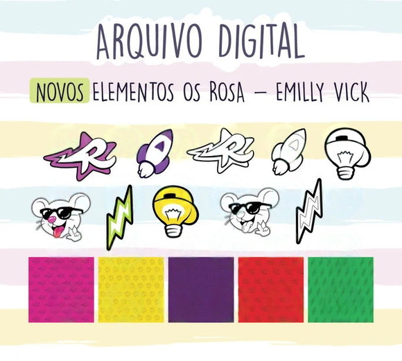 Kit Digital Emilly Vick dos Rosas