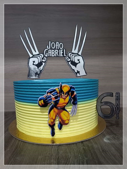Arquivo de Corte Topo de Bolo Wolverine