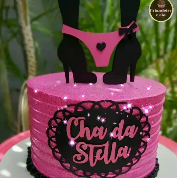 Arquivo de Corte Topo de Bolo Chá de Lingerie