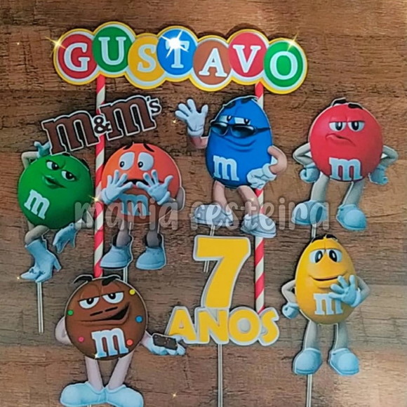 Arquivo de Corte Topo de Bolo M&m