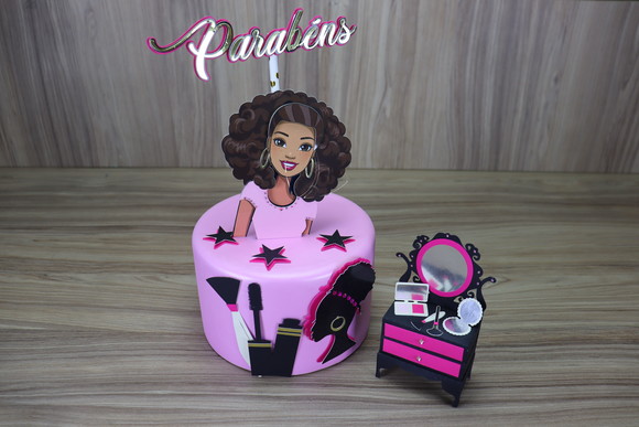Arquivo de Corte Topo de Bolo Barbie