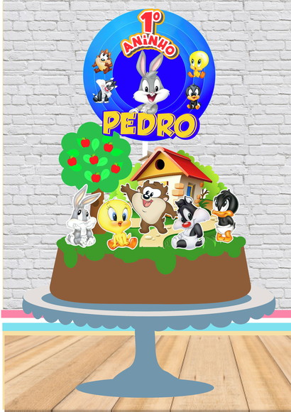 Arquivo de Corte Topo de Bolo Looney Tunes