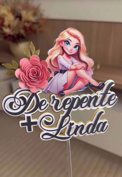 Arquivo de Corte Topo de Bolo de Repente Mais Linda