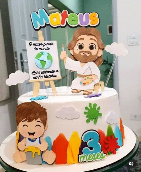 Arquivo de Corte Topo de Bolo o Maior Pintor do Mundo
