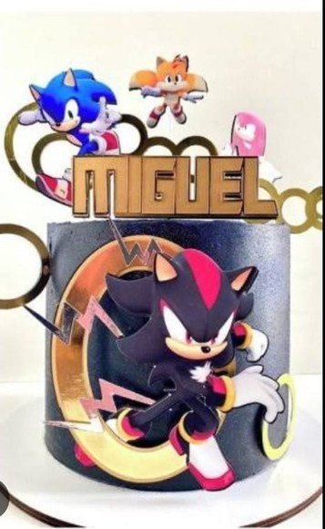Arquivo de Corte Topo de Bolo Sonic