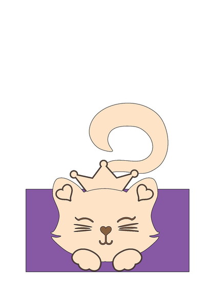 Arquivo de Corte Topo de Bolo Gatinho
