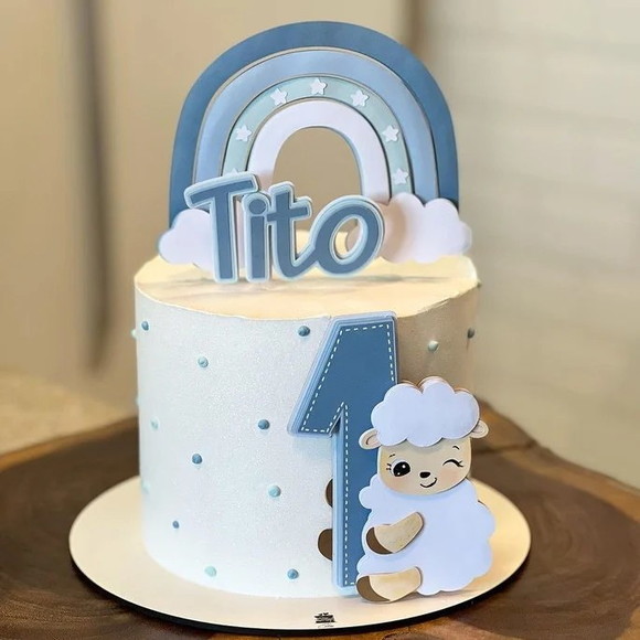 Arquivo de Corte Topo de Bolo Ovelhinha
