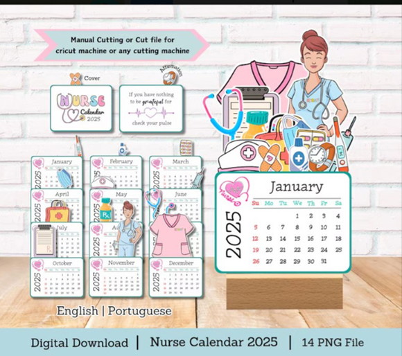 Arquivo de Corte Calendario 2025