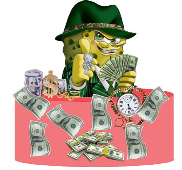 Arquivo de Corte Topo de Bolo Bob Esponja