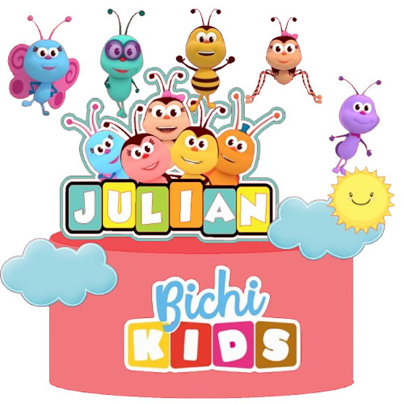 Arquivo de Corte Topo de Bolo Bichikids
