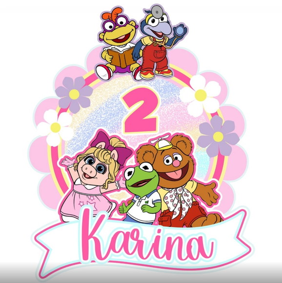 Arquivo de Corte Topo de Bolo Muppets Baby