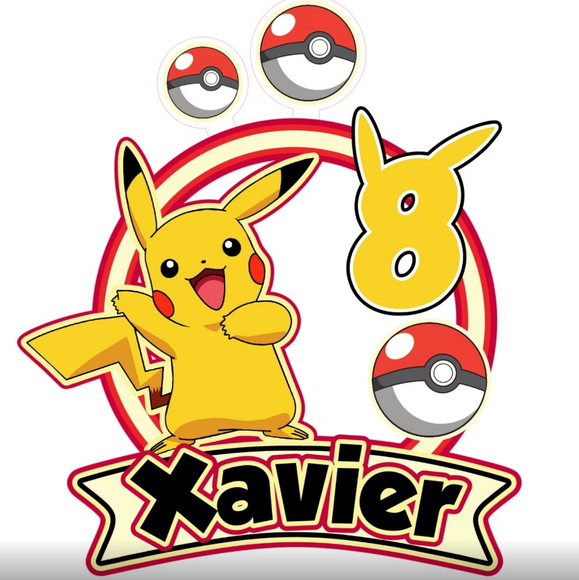 Arquivo de Corte Topo de Bolo Picachu