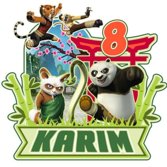 Arquivo de Corte Topo de Bolo Kung Fu Panda