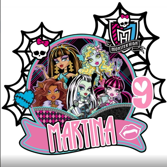 Arquivo de Corte Topo de Bolo Monster High