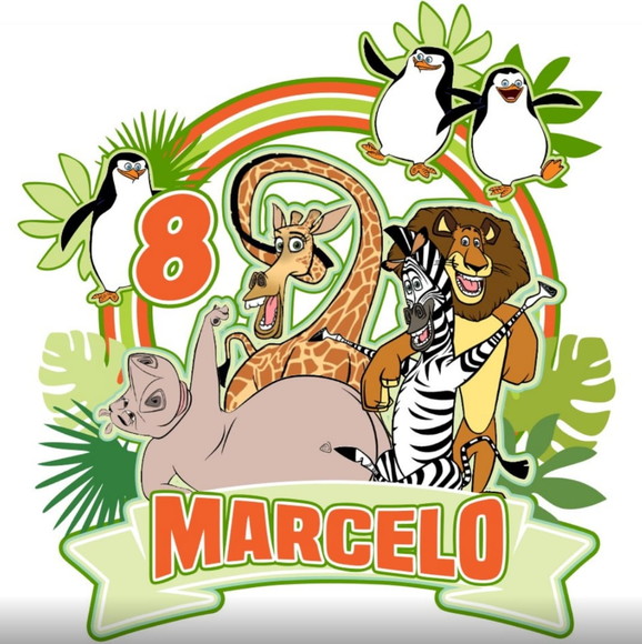 Arquivo de Corte Topo de Bolo Madagascar