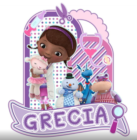 Arquivo de Corte Topo de Bolo Doutora Brinquedo
