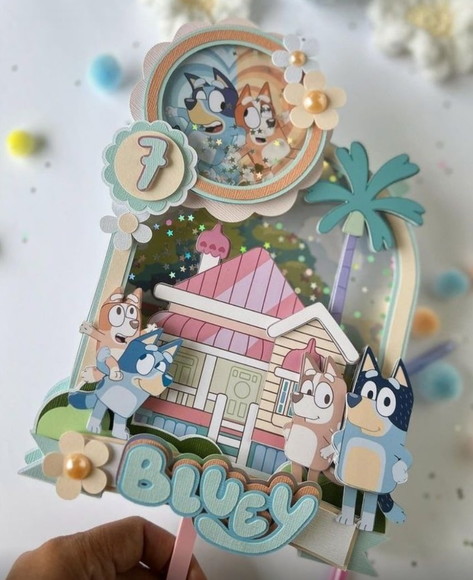 Arquivo de Corte Topo de Bolo Blue