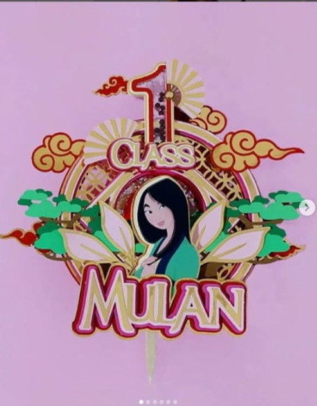 Arquivo de Corte Topo de Bolo Mulan