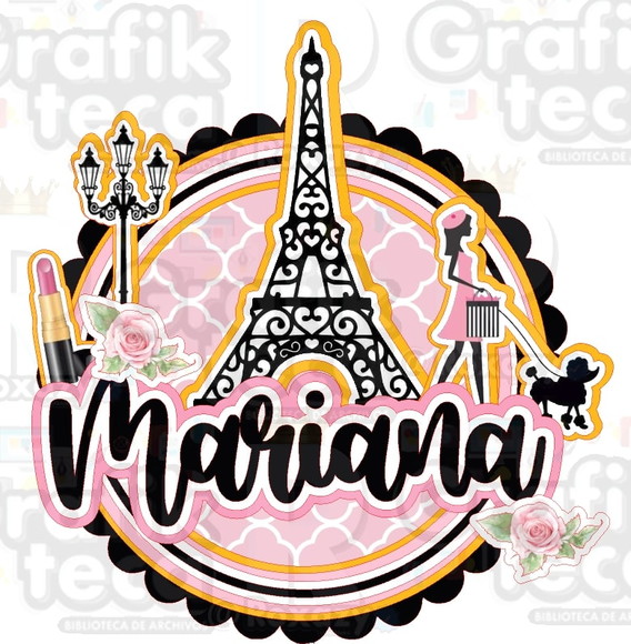 Arquivo de Corte Topo de Bolo Paris