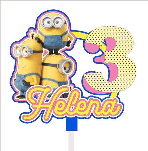 Arquivo de Corte Topo de Bolo Minions
