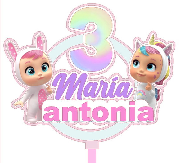 Arquivo de Corte Topo de Bolo Cry Baby