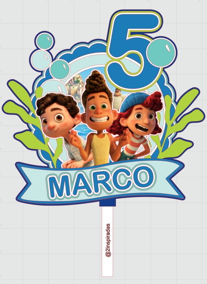 Arquivo de Corte Topo de Bolo Luca