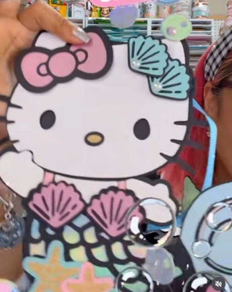 Arquivo de Corte Topo de Bolo Hello Kitty Sereia
